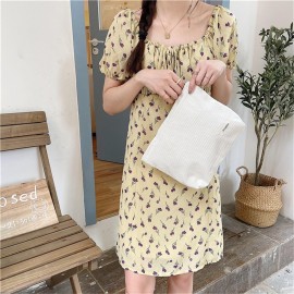 Saikaspotts 2PCS Travel Makeup Bag, Large Capacity Corduroy Cosmetic Bag, Large & Small Pink Toiletry Bag Organizer for Women Storage Cute Makeup Brush Bag-Corduroy Beige