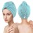 MaopaoBeauty Microfiber Hair Towel 2 Packs Hair Towel Wrap for Women Hair Drying Towel Wrap Hair Accessories for Women Girls(2Packs Green,10.6x27.5inch)