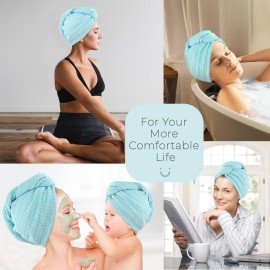 MaopaoBeauty Microfiber Hair Towel 2 Packs Hair Towel Wrap for Women Hair Drying Towel Wrap Hair Accessories for Women Girls(2Packs Green,10.6x27.5inch) MaopaoBeauty Microfiber Hair Towel 2 Packs Hair Towel Wrap for Women Hair Drying Towel Wrap Hair Accessories for Women Girls(2Packs Green,10.6x27.5inch)