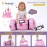 Nap Mat with Pillow Blanket Set: Princess Sleeping Mats for Toddler Kids - Thick Large Roll up Slumber Bag for Daycare Preschool Kindergarten Boys Girls