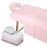 Kinlop 3 Sets Microfiber Massage Table Sheet Set 3 Colors 3 Piece Set Includes Massage Flat Sheet Fitted Sheet and Massage Face Rest Cover Stain Wrinkle-Resistant(Light Pink, Light Gray, White)