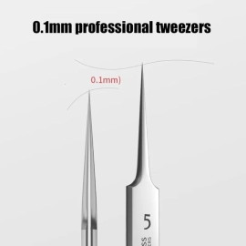 3Pcs Professional Blackhead Tweezer Professional Facial Blackhead Remover Tweezers Precision Extractor Acne Removal Kit Pimple Popper Tool with storage box