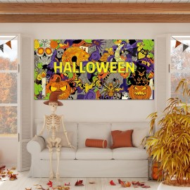 ZOIIWA Halloween Giant Mandala Coloring Posters for Kids Adult Halloween DIY Drawing Coloring Tablecloth Mandala Holiday Coloring Poster for Home School Wall Decor Drawing Games DIY Painting Crafts