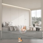 FAHKNS 177 Retractable Baby Gate, Folding Security Gates for Kids, Extra Wide Mesh Barrier Door for Dogs, Useful Safety Gates for Stair, Hallways, Kitchens, Indoor, Outdoor, Bedrooms, Grey