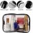 Tbestmax 10 Pcs Clear Cosmetic Bags Small Makeup Bags Portable Waterproof Travel Toiletry Bags Organizer Black, 7.5x 4.8x 2.3