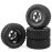 Aimrock RC 12mm Hex Wheels and Tires Pre-glued Combo for 1/10 Traxxas Slash Short Course Truck Upgrade Wheels,Pack of 4