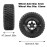 Aimrock RC 12mm Hex Wheels and Tires Pre-glued Combo for 1/10 Traxxas Slash Short Course Truck Upgrade Wheels,Pack of 4
