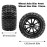 AIMROCK 12mm Hex RC Wheels & Tires Pre-glued 2.8 Tires Wheels for 1/10 Traxxas Stampede Hoss 2WD 4x4 VXL Redcat Volcano EPX Pro S30 Blackout XTE Monster Truck, 4-Pack