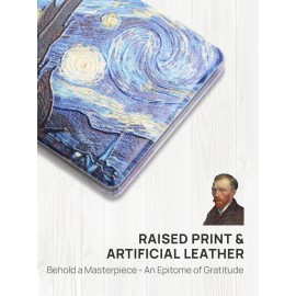 OMIRO 1X/3X Magnifying Mirror, Unique Painting Compact Mirror with Classical PU Leather, 2.4 W x 3.4 L (Starry Night) OMIRO 1X/3X Magnifying Mirror, Unique Painting Compact Mirror with Classical PU Leather, 2.4 W x 3.4 L (Starry Night)