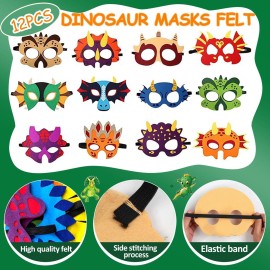 CIRDOTSH Dinosaur Party Favors For 12 Kids, Dinosaur Birthday Party Supplies, Dinosaur Goodie Bags for Boys Girls Birthday, Dinosaur Gifts Bags Fillers Pinata Stuffers, Dinosaur Themed Party Toys