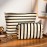 SOIDRAM 2 Pieces Makeup Bag Large Stripe Cosmetic Bag Capacity Canvas Mix Travel Toiletry Bag Organizer Cute Makeup Brushes Aesthetic Accessories Storage Bag for Women, Stripe Mix White