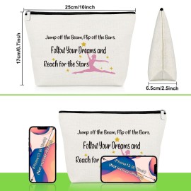Gymnastics Gifts for Girls Makeup Bag Thank You Gift for Gymnastics Lover Sister Mom Best Friend Inspirational Gift for Team Coach Cosmetic Bag Friendship Christmas Birthday Presents Travel Pouch Gymnastics Gifts for Girls Makeup Bag Thank You Gift for Gymnastics Lover Sister Mom Best Friend Inspirational Gift for Team Coach Cosmetic Bag Friendship Christmas Birthday Presents Travel Pouch