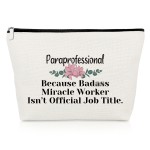 Funny Paraprofessional Gifts Makeup Bag Para Appreciation Gifts Para Gifts Paraprofessional Cosmetic Pouch Para Teacher Gifts Teachers Week Gifts Teaching Assistant Gifts Christmas Birthday Gifts