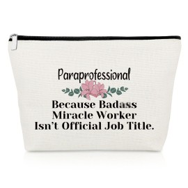 Funny Paraprofessional Gifts Makeup Bag Para Appreciation Gifts Para Gifts Paraprofessional Cosmetic Pouch Para Teacher Gifts Teachers Week Gifts Teaching Assistant Gifts Christmas Birthday Gifts