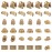 MaozyHomie 63 Pcs Military Weapons Set Accessories U.K Special Forces Weapons Toys Military Equipment Battle Blocks Bricks Compatible with Major Brand, 3 Years Old and up