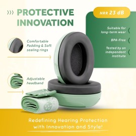 Schallwerk  Mini+ Baby Ear Muffs - Infant Noise Cancelling Headphones, Toddler Ear Protection, Baby Headphones for Noise
