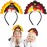 Dkomekii 4 Pack Thanksgiving Turkey Headbands