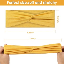 Wide Headbands for Women 4pcs, 4.5 inch Soft Cotton Skincare Head Bands for Women\'s Hair Non Slip, Hair Bands for Makeup Face Washing Yoya Workout Running Wide Headbands for Women 4pcs, 4.5 inch Soft Cotton Skincare Head Bands for Women\'s Hair Non Slip, Hair Bands for Makeup Face Washing Yoya Workout Running