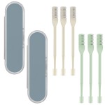 6 PCS Nasal Hair Cutter, 360 Degree Rotating Nose Hair Trimmer, Portable Manual Nose Hair Trimmer for Women and Men