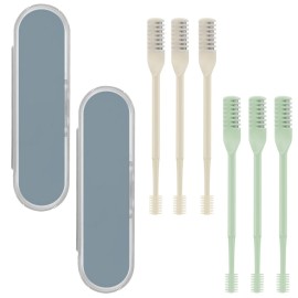 6 PCS Nasal Hair Cutter, 360 Degree Rotating Nose Hair Trimmer, Portable Manual Nose Hair Trimmer for Women and Men