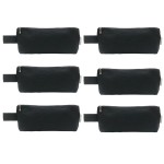 Augbunny Multi-purpose 100% Cotton 12oz Canvas Zippered Cosmetic Makeup Pouch 6-pack