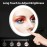 Suupvaor 30x Magnifying Mirror with Light, 4inch Lighted Magnified Mirror with 3 Suction Cups, Travel Small High Magnification Compact Makeup Mirror with Scissors Sets