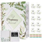 Pregnancy Journals for First Time Moms - 118 Pages Pregnancy Book & Planner - pregnancy must haves - with Calendar, Stickers and Keepsake Pocket - Best Christmas Gifts for Expecting Moms