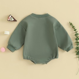 FYBITBO My First Christmas Baby Girl Boy Outfit Sweatshirt Romper Sweater Onesie Long Sleeve Bodysuit Fall Clothes (6-12 Months,little cheese head)