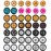 Poen 21 Sets 1: 64 Wheels Mixed/Random Wheels Rims Rubber Tires Set for 1/64 Scale Model Cars Rims Accessories (Trendy Color, Classic)
