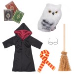 NEVGVUP Wizard Christmas Elf Accessories for Elf Doll Clothes Christmas Costume Includes Broom, Scarf, Mini Glasses, Mini Book and Owl