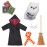NEVGVUP Wizard Christmas Elf Accessories for Elf Doll Clothes Christmas Costume Includes Broom, Scarf, Mini Glasses, Mini Book and Owl