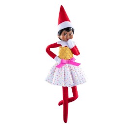 Elf on the Shelf - Brown Eyed Girl Scout Elf & Claus Couture Collection Ice Cream Party Outfit