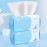 Cotton Facial Dry Wipes 100 Count, Deeply Cleansing Disposable Face Towel Wash Cloth, Multi-Purpose for Skin Care, Make-up and Face Wipes (2 Pack)