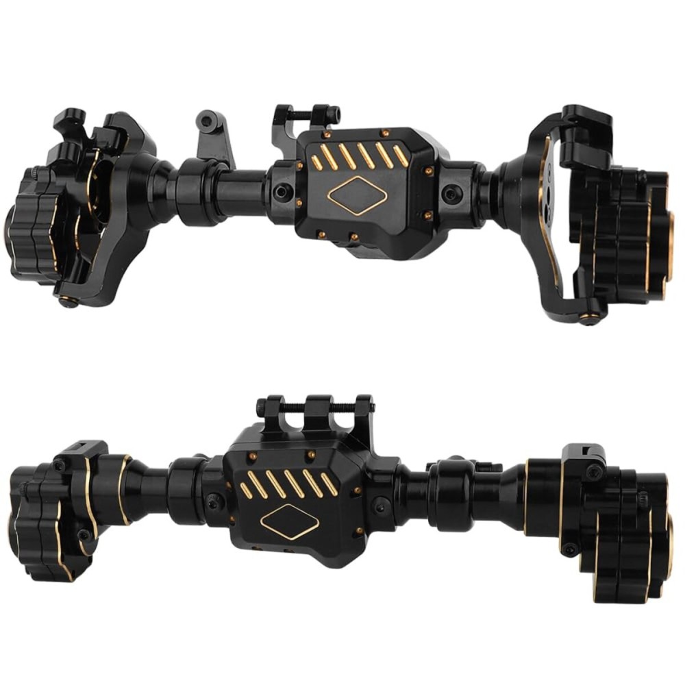 RZXYLRC TRX4 Brass+ Aluminum Portal Front Rear Axle Housing for 1/10 RC Crawler TRX-4 Defender Bronco G500 Chevrolet Metal Upgrade Parts