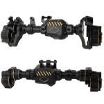 RZXYLRC TRX4 Brass+ Aluminum Portal Front Rear Axle Housing for 1/10 RC Crawler TRX-4 Defender Bronco G500 Chevrolet Metal Upgrade Parts