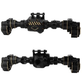 RZXYLRC TRX4 Brass+ Aluminum Portal Front Rear Axle Housing for 1/10 RC Crawler TRX-4 Defender Bronco G500 Chevrolet Metal Upgrade Parts