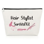 Hairdresser Gifts Hair Stylist Makeup Bag Inspirational Gifts for Hairstylist Hair Dresser Cosmetic Bag Retirement Presents for Hairdresser Cosmetology Graduation Presents Travel Cosmetic Pouch