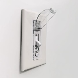 Light Switch Cover, ILIVABLE Child Proof Light Switch Guard Protects Your Lights from being Accidentally Turned On or Off by Children and Adults (Clear, 1 Pack)