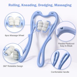 Neck and Shoulder Handheld Massager with 6 Balls Massage Point - Deep Tissue Relief for Neck, Back, Shoulder, Waist, and Legs Neck and Shoulder Handheld Massager with 6 Balls Massage Point - Deep Tissue Relief for Neck, Back, Shoulder, Waist, and Legs