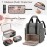 LUXJA Makeup Backpack with 3 Removable Cases and 1 Makeup Brush Bag, Large Makeup Bag Cosmetic Bag with Multiple Storage Sections (Patented), Gray