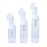 Vctitil 3pcs Transparent Spray Bottles Reusable Bottles Foam Pump Brush Head Washing Bottle Convenient Travel Silicone Foam Bottle