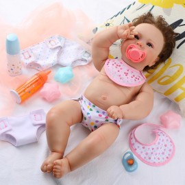 Shappy 10 Pcs Baby Doll Accessories Set Include Disappearing Milk and Juice Bottles, Pacifier, Bibs, Diapers, Baby Doll Feeding Set, Toy Bottles for Dolls for Girls Christmas Birthday Gift