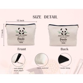 Lacosu Always Be Yourself Unless You Can Be Panda Makeup Bag,Cute Panda Bear Cosmetic Makeup Bag for Panda Lovers Women Girls,Birthday Christmas Valentine\'s Day Gift Makeup Bag Lacosu Always Be Yourself Unless You Can Be Panda Makeup Bag,Cute Panda Bear Cosmetic Makeup Bag for Panda Lovers Women Girls,Birthday Christmas Valentine\'s Day Gift Makeup Bag