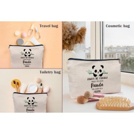 Lacosu Always Be Yourself Unless You Can Be Panda Makeup Bag,Cute Panda Bear Cosmetic Makeup Bag for Panda Lovers Women Girls,Birthday Christmas Valentine\'s Day Gift Makeup Bag Lacosu Always Be Yourself Unless You Can Be Panda Makeup Bag,Cute Panda Bear Cosmetic Makeup Bag for Panda Lovers Women Girls,Birthday Christmas Valentine\'s Day Gift Makeup Bag
