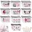 Irenare 30 Pcs Dancer Appreciation Gifts for Women Canvas Makeup Bags Cosmetic Dance Kit Travel Toiletry Case Pencil Toiletry Zipper Pouch Bag Thank You Gift Class Prizes Gifts