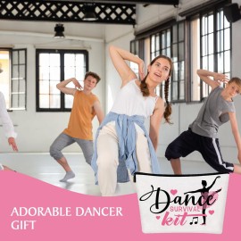 Irenare 30 Pcs Dancer Appreciation Gifts for Women Canvas Makeup Bags Cosmetic Dance Kit Travel Toiletry Case Pencil Toiletry Zipper Pouch Bag Thank You Gift Class Prizes Gifts