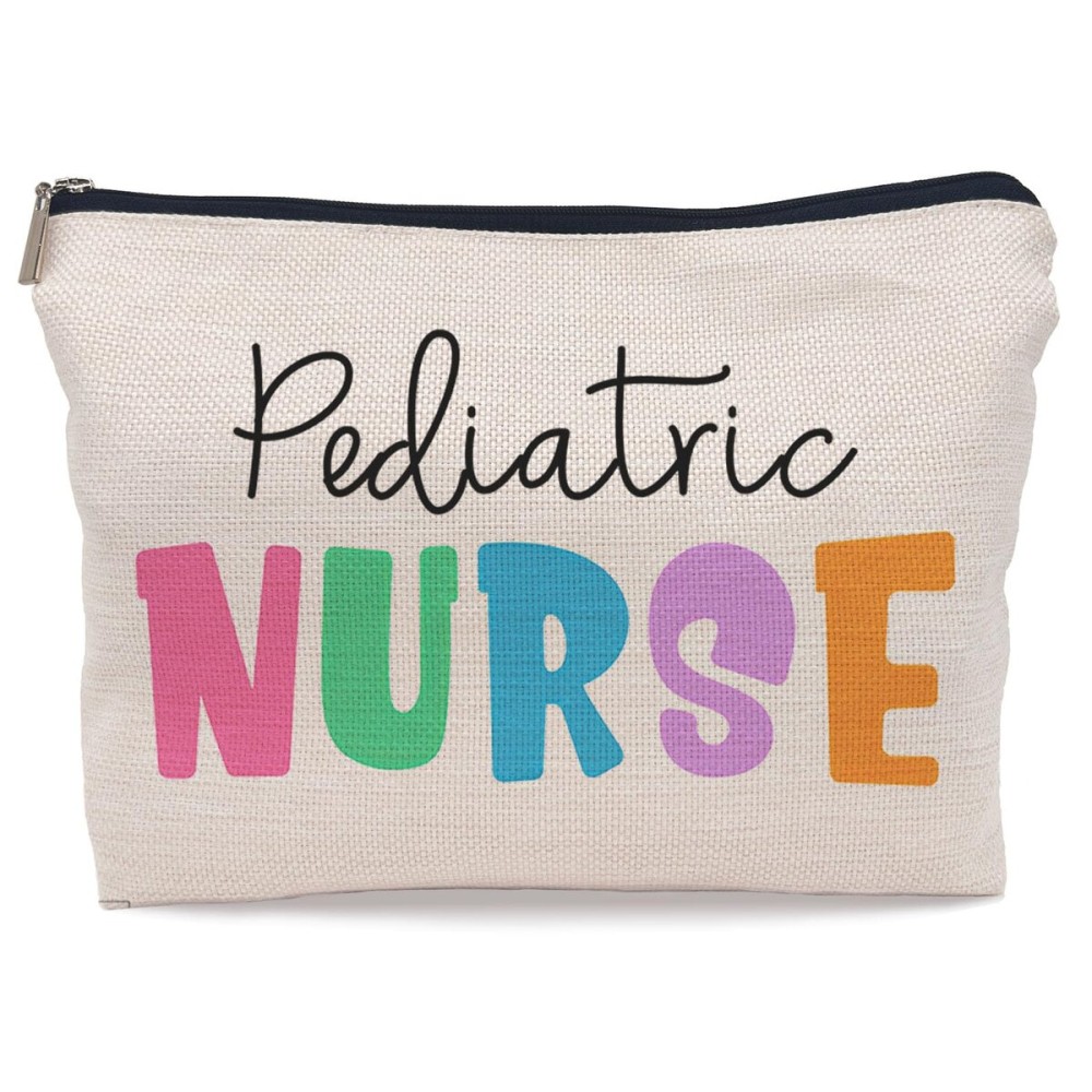 Lacosu Pediatric Nurse Colorful Makeup Bag, Practitioner Gifts Cosmetic Bag for Women, Appreciation Gifts Lacosu Pediatric Nurse Colorful Makeup Bag, Practitioner Gifts Cosmetic Bag for Women, Appreciation Gifts