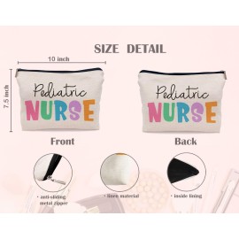 Lacosu Pediatric Nurse Colorful Makeup Bag, Practitioner Gifts Cosmetic Bag for Women, Appreciation Gifts Lacosu Pediatric Nurse Colorful Makeup Bag, Practitioner Gifts Cosmetic Bag for Women, Appreciation Gifts