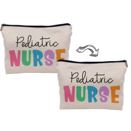 Lacosu Pediatric Nurse Colorful Makeup Bag, Practitioner Gifts Cosmetic Bag for Women, Appreciation Gifts Lacosu Pediatric Nurse Colorful Makeup Bag, Practitioner Gifts Cosmetic Bag for Women, Appreciation Gifts