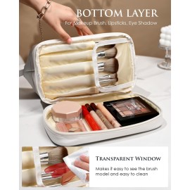 Vogewood Teen Girl Gifts Trendy Stuff, Initial Makeup Bags, Personalized Double Layer Cosmetic Bag with Makeup Brush Organizer, Grandma Birthday Gifts, PU Leather Toiletry Bag, Gifts for Women Friend Vogewood Teen Girl Gifts Trendy Stuff, Initial Makeup Bags, Personalized Double Layer Cosmetic Bag with Makeup Brush Organizer, Grandma Birthday Gifts, PU Leather Toiletry Bag, Gifts for Women Friend